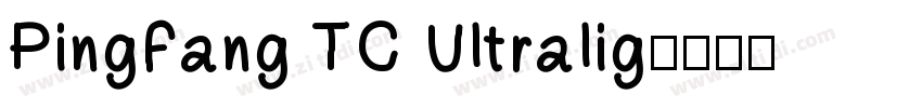 PingFang TC Ultralig字体转换